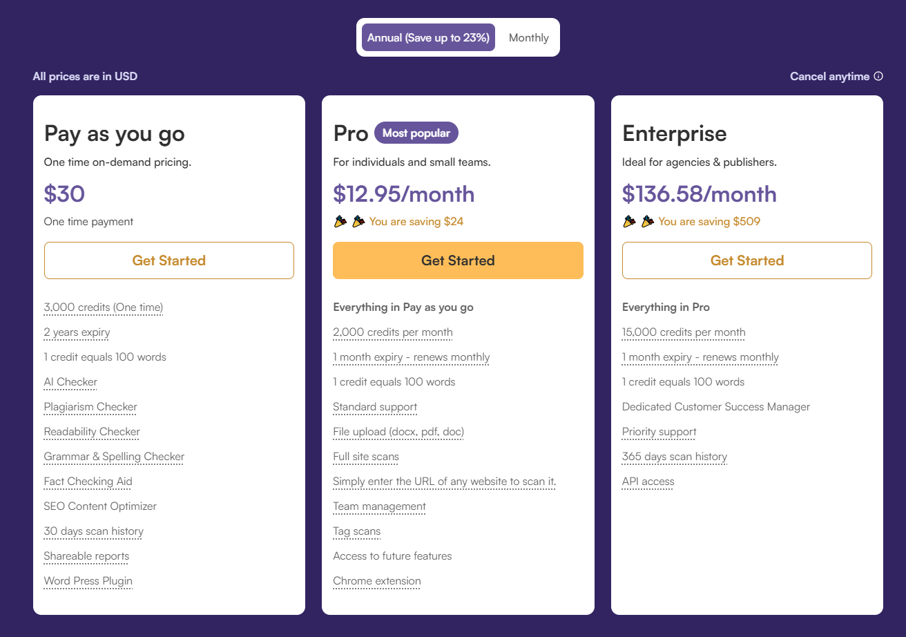 Originality_AI_Pricing