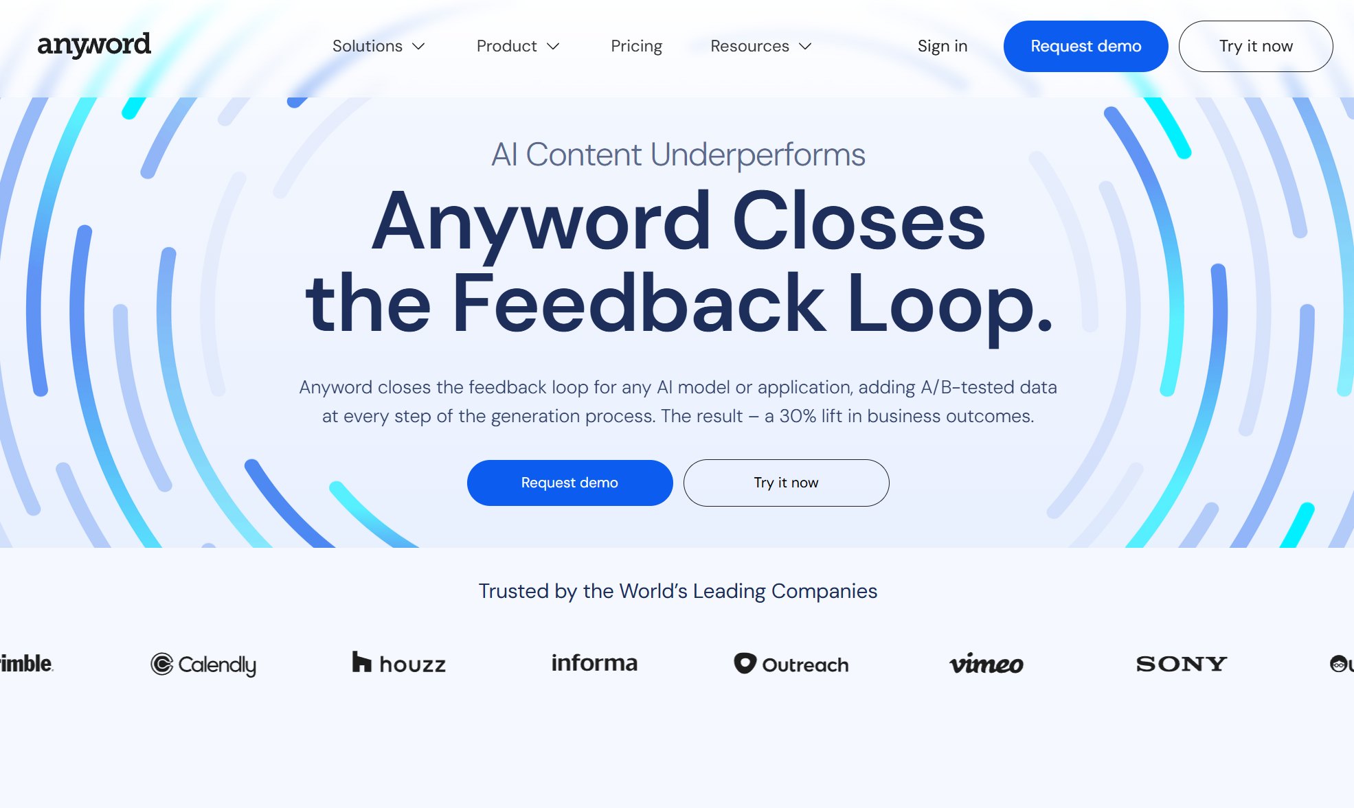 Anyword AI generator text
