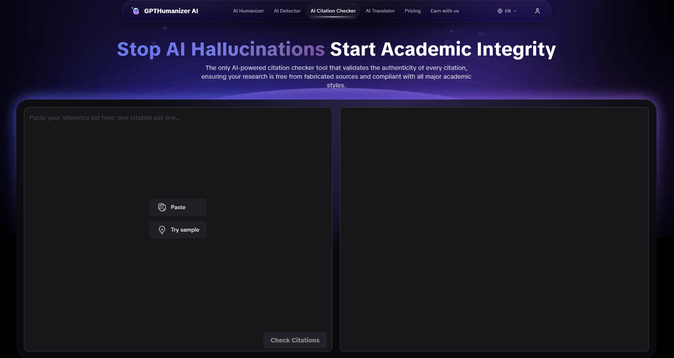GPTHumanizer's AI Citation Checker