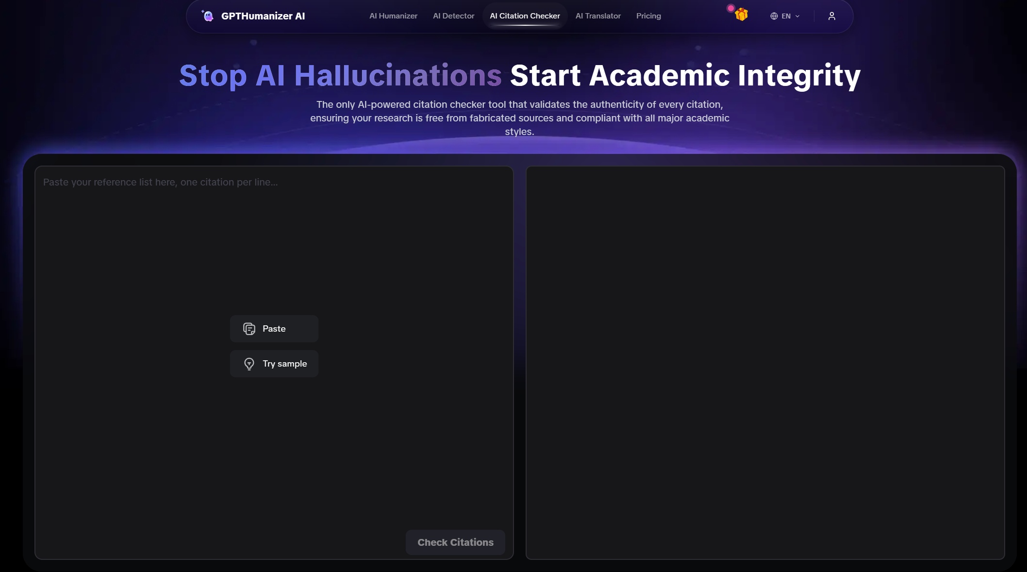 AI Fake Citation Checker