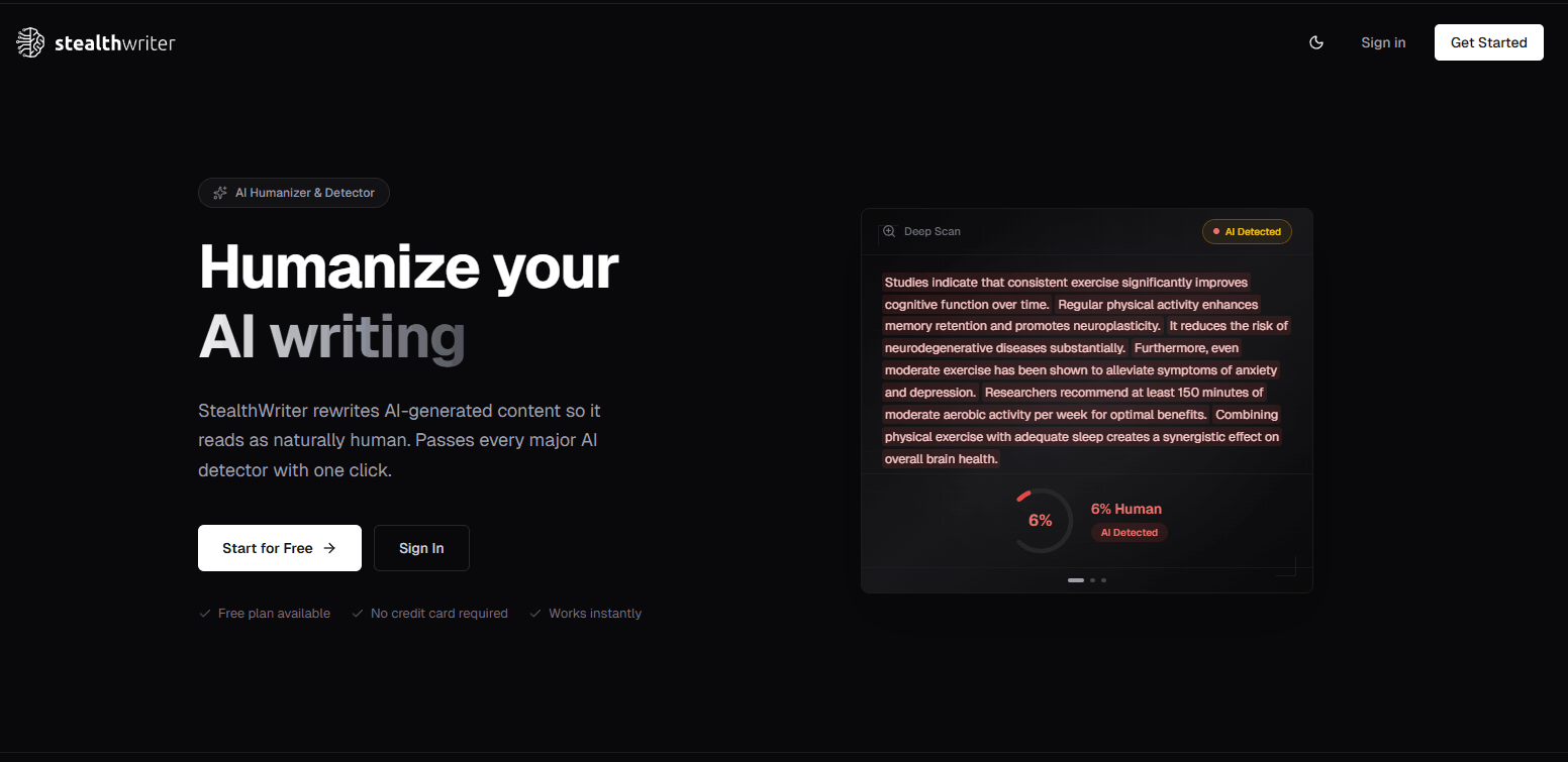 Stealthwriter is a strong rewriting option